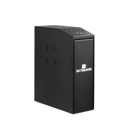 FLINT Biometric Mounted Defense Safe for Nightstand, Desk, Shelf, Truck - Auto Open with Fingerprint, Passcode, Key - Military Grade Construction